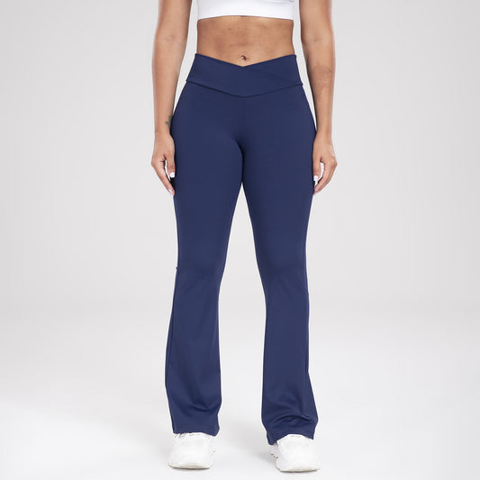 Waist Outdoor Casual Bell Bottom Yoga Pants, Slimming & Stylish