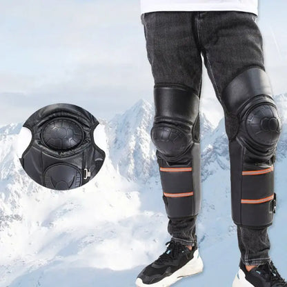 Warm Motorcycle Riding Knee Protectors Motorcycle Knee Pad Elbow Protective Combo Knee Protector Equipment Gear Outdoor Sport