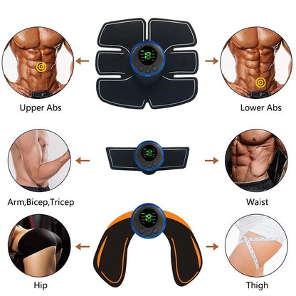 Wireless EMS Muscle Stimulator – Abs, Buttocks & Hip Trainer for Toning & Slimming