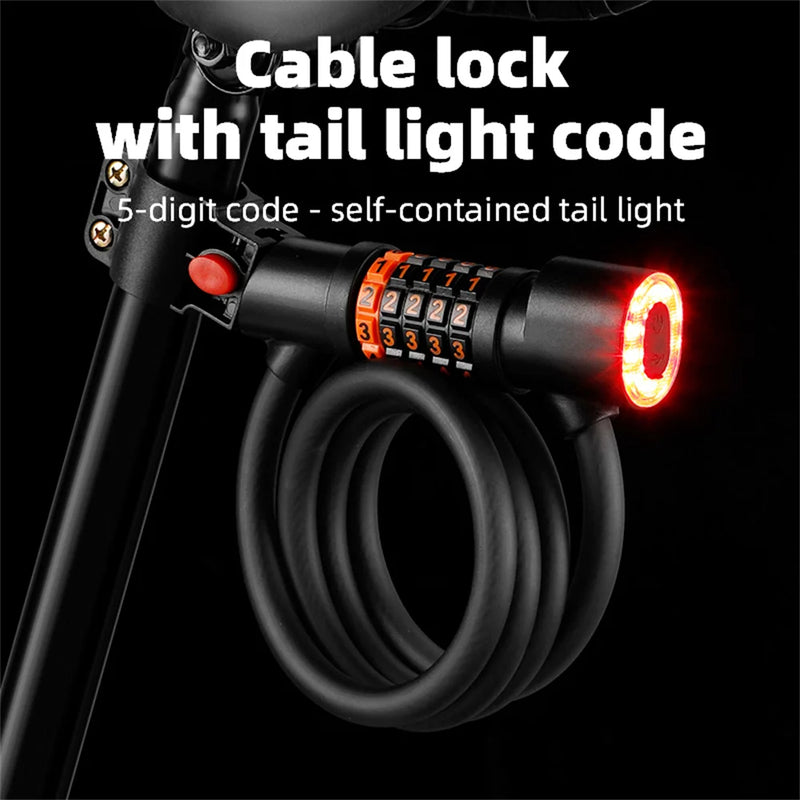 Antitheft bicycle locks, Combination locks for bicycles,Road Bike Steel Cable Bicycle Lock.