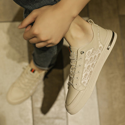 Trendy  men's low cut casual sports shoeslac