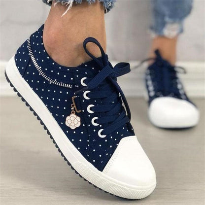 Mesh students solid color hollow casual flat canvas shoes.