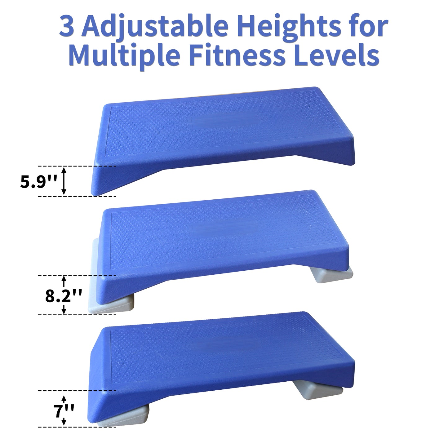 Height-Adjustable Aerobic Step Platform – Non-Slip Fitness Trainer for Home & Gym