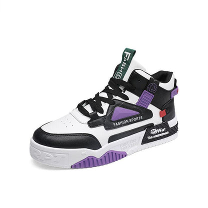Spring men's new breathable high top shoes.