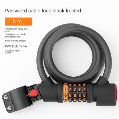 Antitheft bicycle locks, Combination locks for bicycles,Road Bike Steel Cable Bicycle Lock.