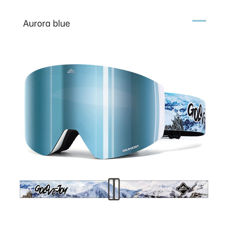 Magnetic ski goggles for men and women