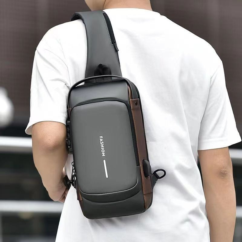 Motorcycle bag password anti-theft chest bag