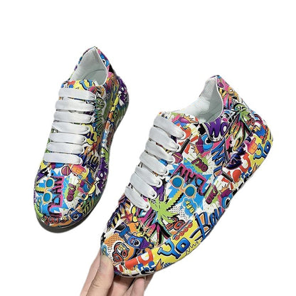 European & American Flag Sneakers Casual Sports Shoes
