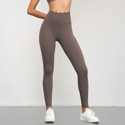 Yoga Pants Women Seamless Lotus Arc Workout Running Leggings