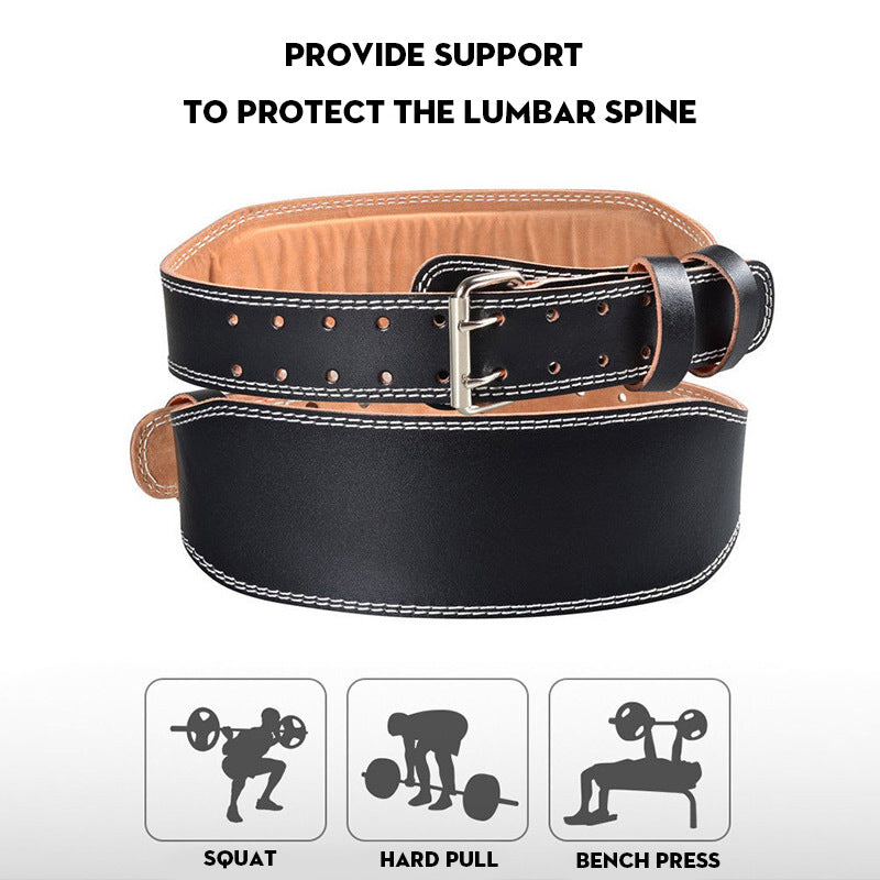 Heavy-Duty Weightlifting Belt for Men & Women – PU Leather Fitness Belt for Deep Squats, Hard Pulls, and Strength Training