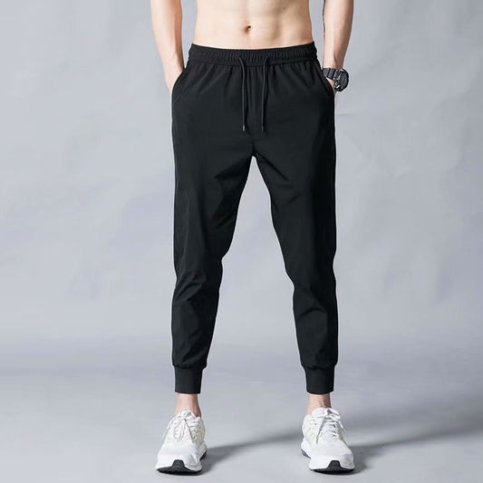 Thin ice silk pants for men, business men, casual pants.