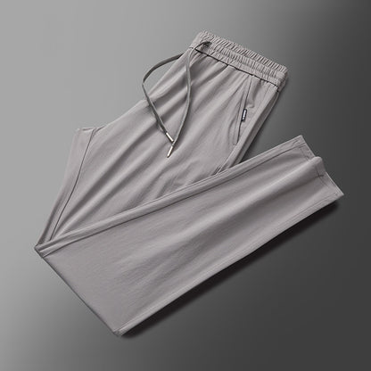 Men’s Elastic Straight-Leg Casual Pants, Lightweight & Stylish